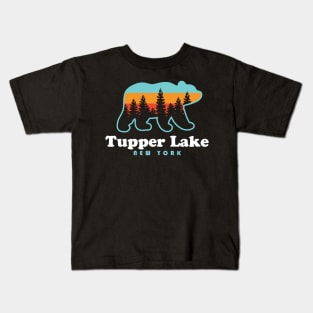 Tupper Lake NY Adirondacks New York Bear Kids T-Shirt